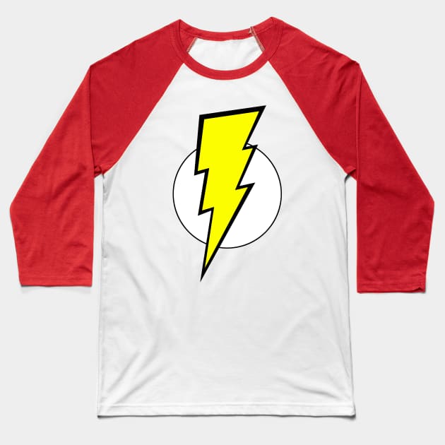 Pop Culture geek stuff Halloween costume lightning bolt colorful design Baseball T-Shirt by LittleBean